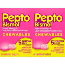 Viên nhai hỗ trợ rối loạn tiêu hóa, đau bụng đầy hơi Pepto Bismol Chewables